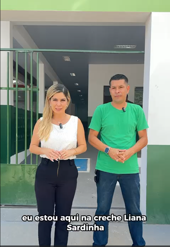 Hoje estivemos na Creche Liana Sardinha